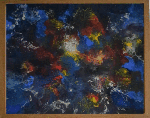 Dipinto astratto universo